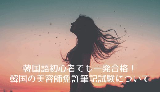 韓国の美容師免許筆記試験！韓国語初心者でも一発合格可能！