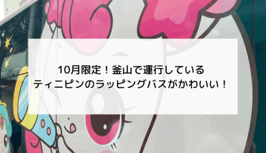 期間限定で釜山市内を運行する「ティニピンバス」が可愛い！運行ルートと乗り方は？